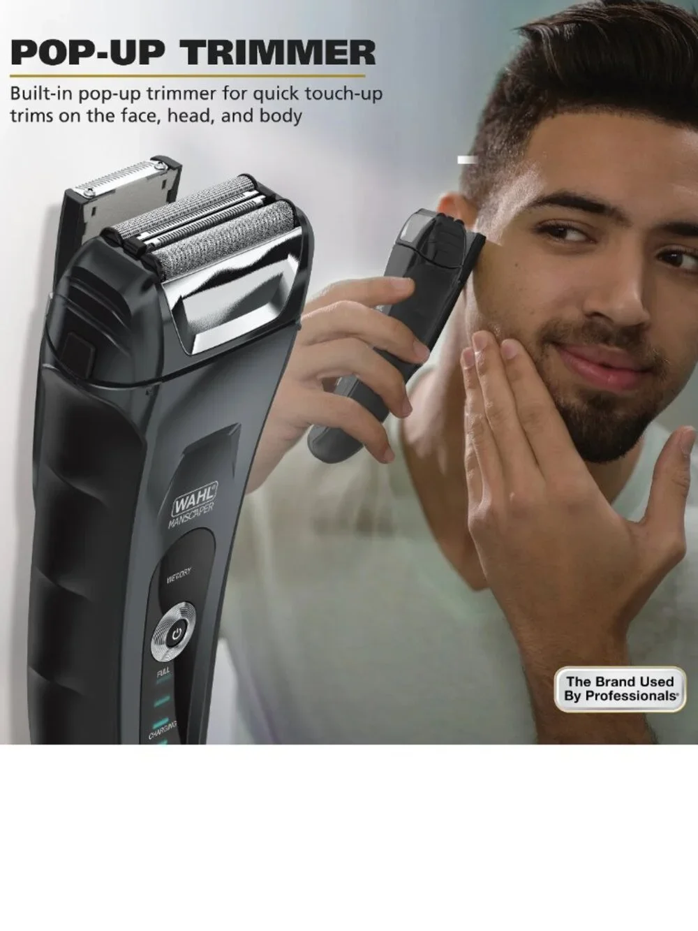 Wahl Men's Manscaper Shaver, Rechargeable, Waterproof Wet/Dry, Flex Foils, 7074